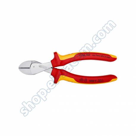 Outils  - KNI7306160 - PINCE CPTE COTE X-CUT 160MM CHROME 1000V