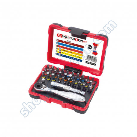 Outils  - KST918.3010 - Coffret de 30 embouts de vissage 1/4'' à code couleur TORSIONpower®